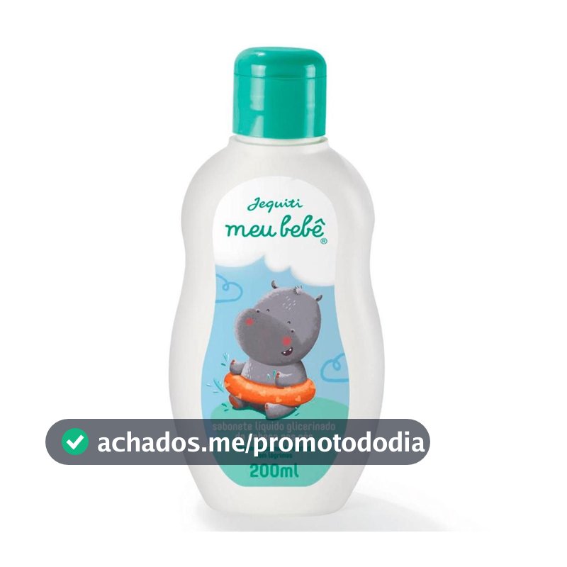 Sabonete Líquido Meu Bebê da Cabeça aos Pés Hidratação e Limpeza Delicada 200 ml - Jequiti