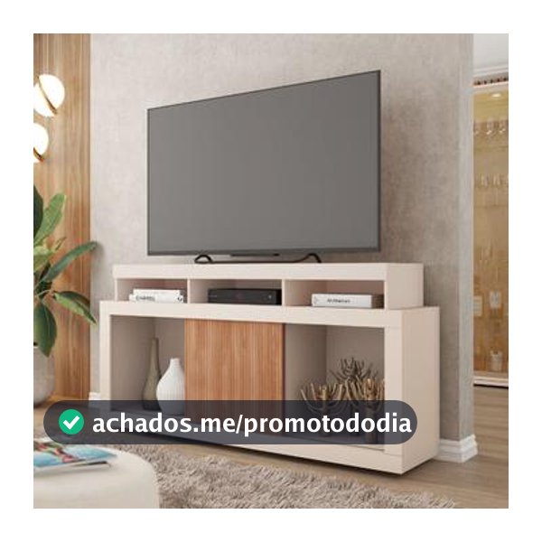 Bancada Rack Para TV até 55 Polegadas Marrom Frost Caemmun