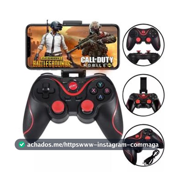 Controle Gamepad Joystick Celular Bluetooth Android Jogos Pc