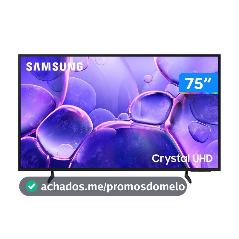 Smart TV 75" Samsung 4K UHD Crystal 75U8600F Tizen 3 HDMI - Smart Tv - Magazine In_2936609