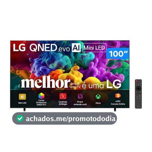 Smart TV 100" LG 4K UHD QNED Mini LED evo AI QNED85 100QNED85BS WebOS 26 2026