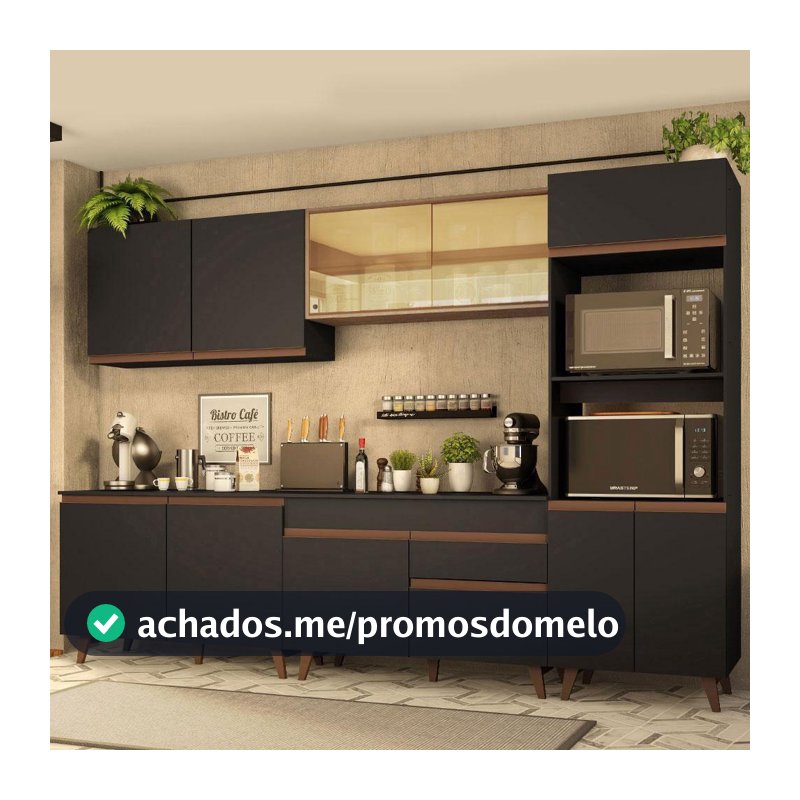 Armário de Cozinha Completa 310cm Reims Madesa 01