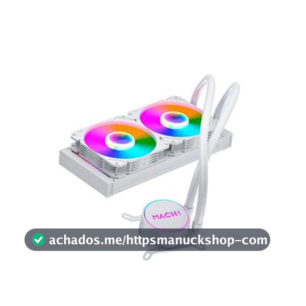 Water Cooler MACH1 Logic, RGB, 240mm, AMD e Intel, Branco - GK240W - Water Cooler - Magazine Infotecnan