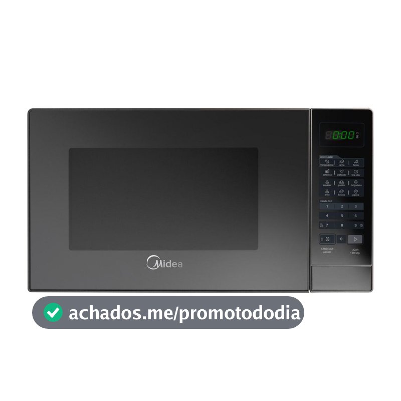 Micro-ondas 20L Prata Porta Espelhada Minuto Fácil Midea