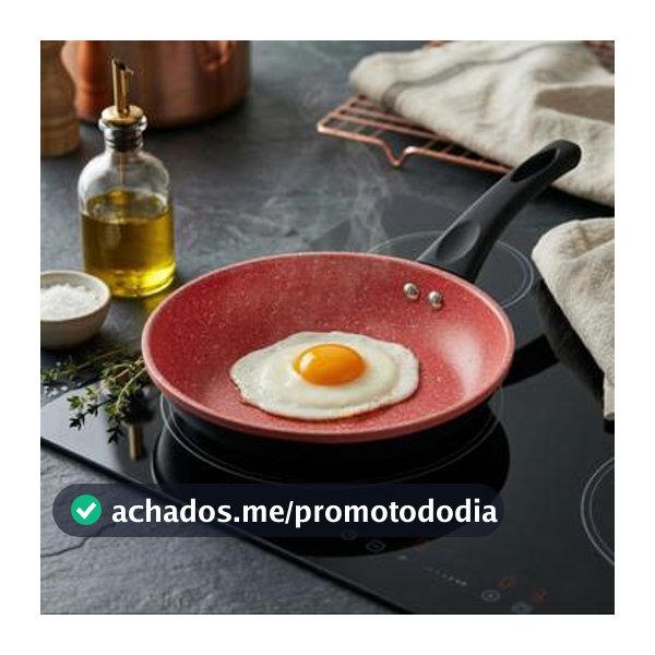 Frigideira de Indução 20cm 1L Vermelha Granilite Cerâmica Antiaderente Lyor