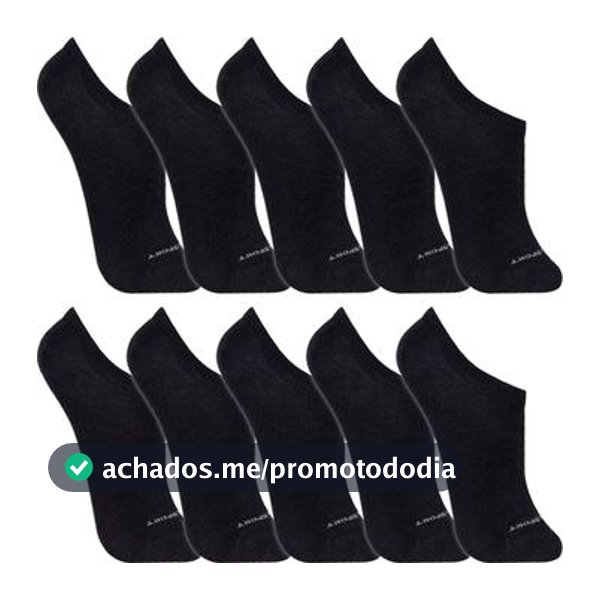 Kit 10 Pares Meias Lupo Algodão Masculina Feminina Sapatilha Cano Curto Baixo Soquete Original 3170 - Meia
