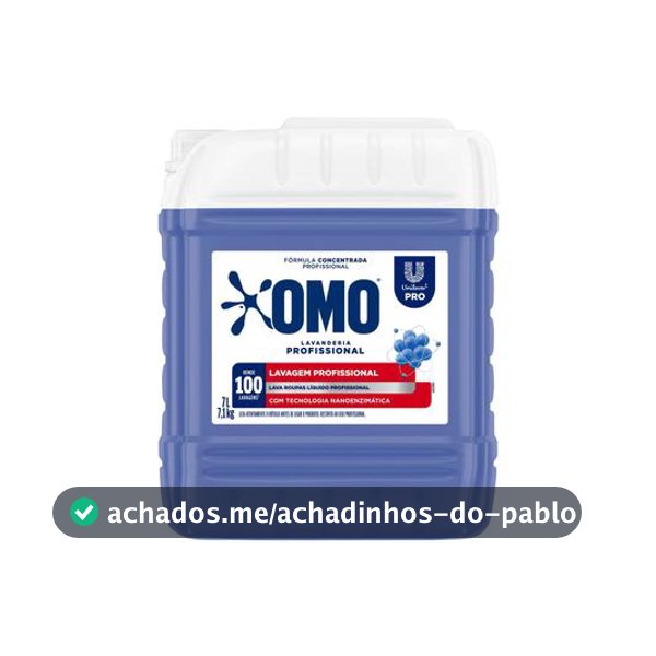 Omo Lava Roupas Líquido Lavanderia Profissional 7L