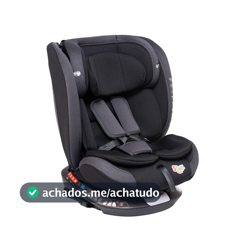 Cadeira para Auto/carro Styll Baby 360 com Isofix 0 à 36kg 4 Posições segura e confortável