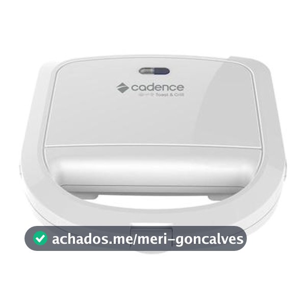 Sanduicheira Elétrica Cadence Toast &amp; Grill Branca 110V