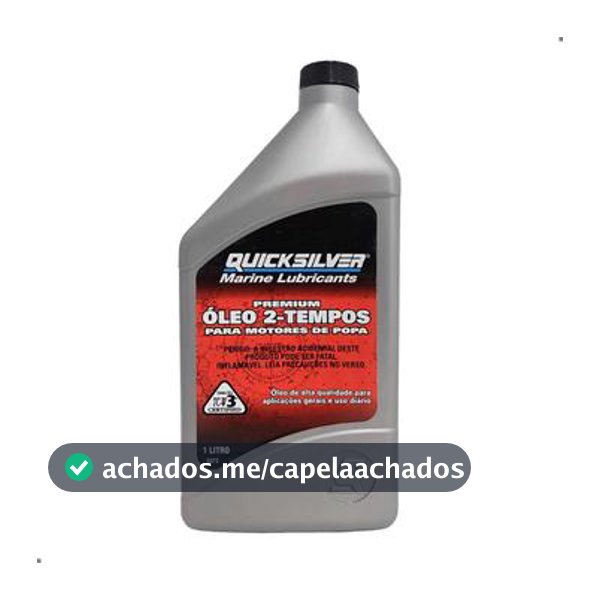 Quicksilver TCW3 Óleo Náutico Premium 2 Tempos 1 Litro Para Jet Ski e Motores de Popa - Mercury - Lubrificantes Automotivos - Magazine Sacafarelli