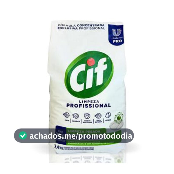 Limpador Em Pó Cif - Limpeza Profissional 2,4Kg - Limpador Multiuso - Magazine Aliadnestorch