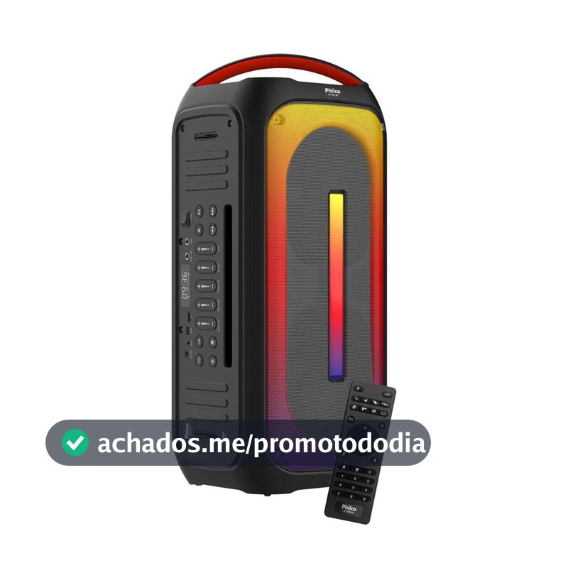Caixa de Som Philco Extreme Ex Bass 650W PCX6700 Preto Bivolt