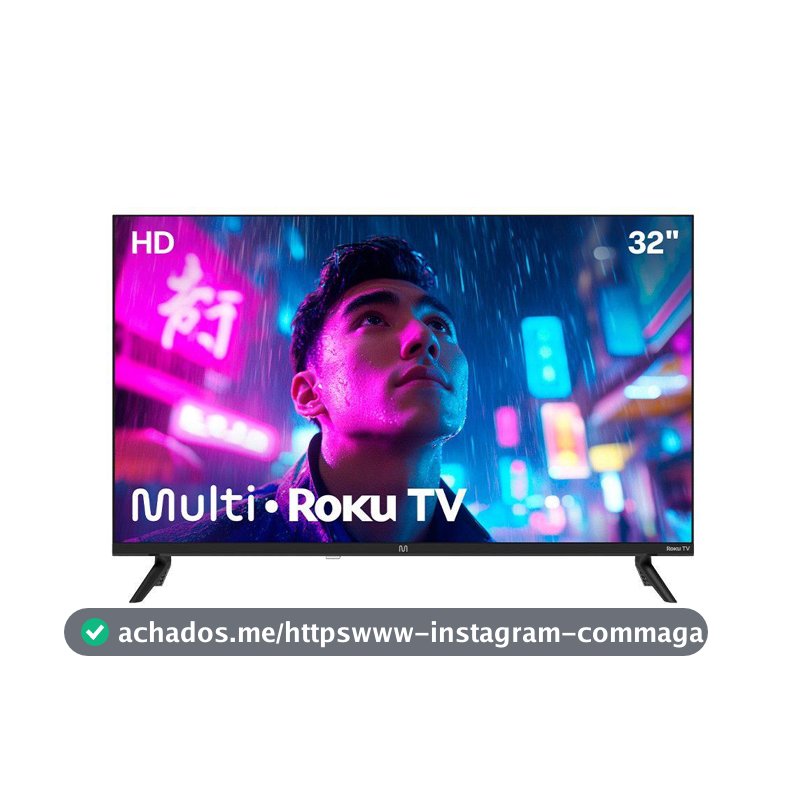 Smart TV DLED 32 HD Multi Essencial Roku 3HDMI 2USB Wi-Fi