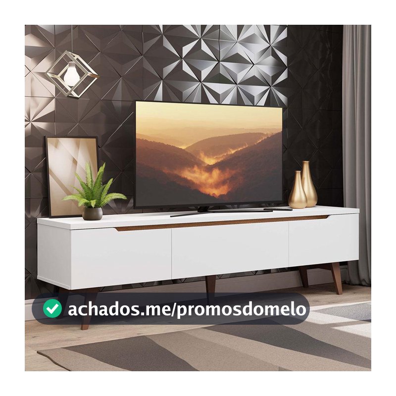 Rack para Sala TV até 75 Polegadas 2 Portas 1 Gaveta Reims Madesa