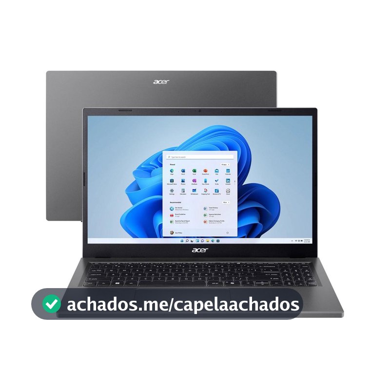 Notebook Acer Aspire Go Intel Core i5 13420H 8GB RAM 512GB SSD 15,6" Full HD Windows 11 AG15-71P-53GM - Notebook Acer
