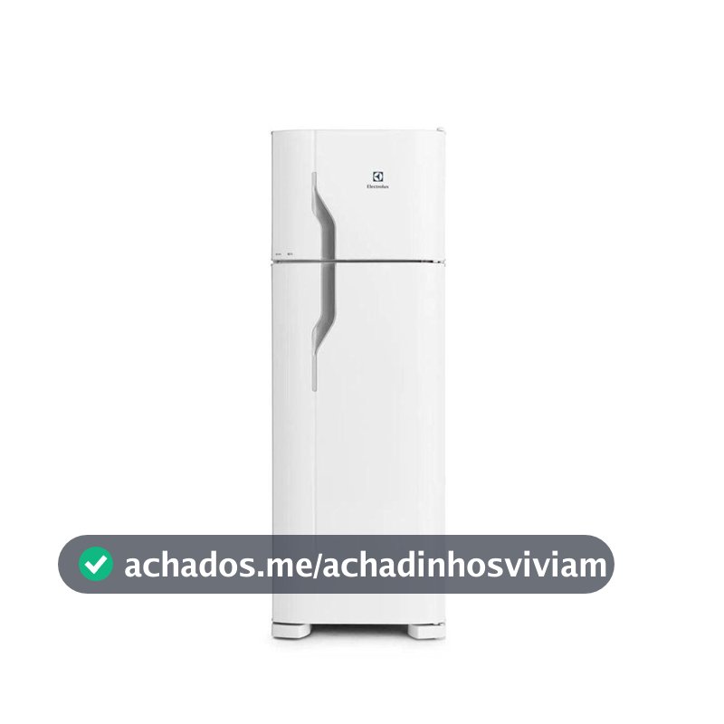 Geladeira/Refrigerador Duplex Electrolux 260 Litros Cycle Defrost Branco DC35A - 110V