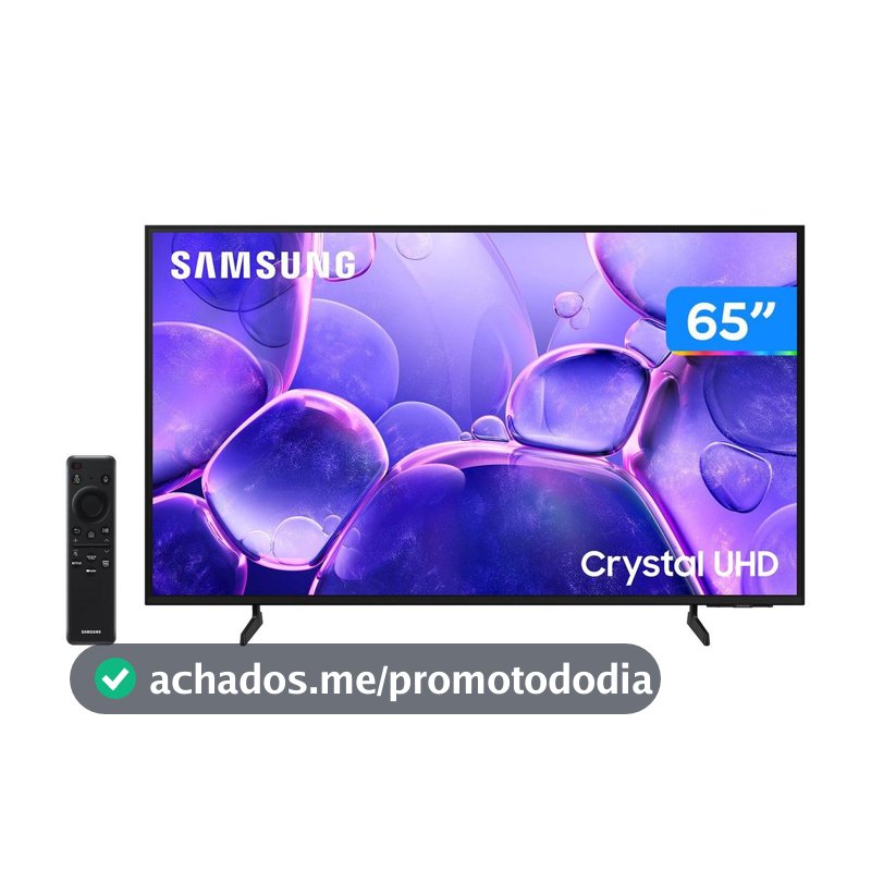 Smart TV 65" Samsung 4K UHD Crystal UHD UN65U8600FGXZD Tizen Bixby 3 HDMI - Smart Tv