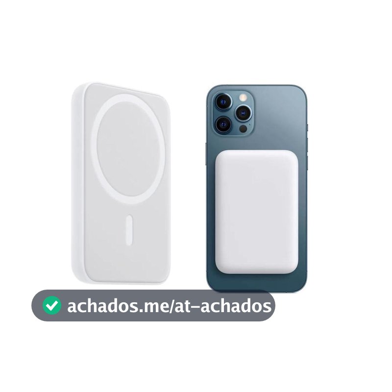Carregador Portátil Indução Compatível Com iPhone 11 12 13 14