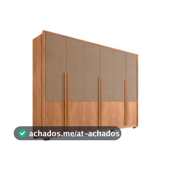 Guarda-roupa Casal 4 Gavetas 6 Portas Caemmun Francis
