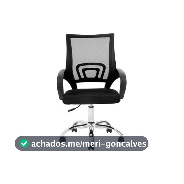 Cadeira de Escritório Diretor Giratória Preta DIR-002B Otello