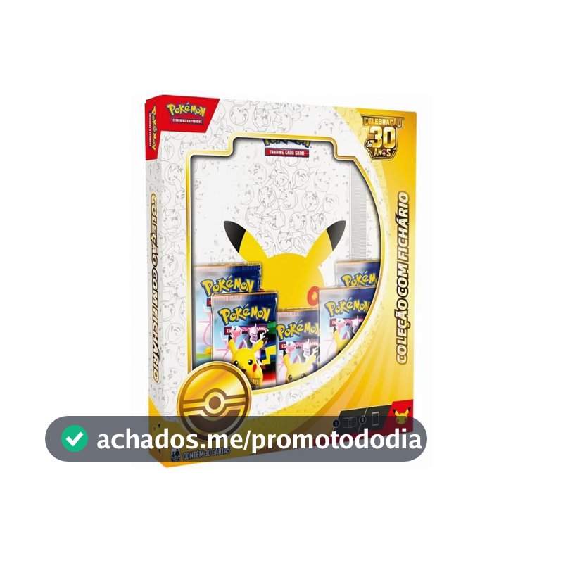 Pokémon Box Celebração de 30 Anos com Fichário - Copag
