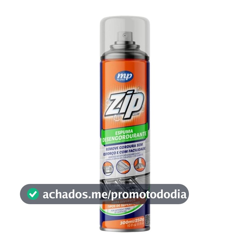Espuma Desengordurante Spray 300ml Zip My Place