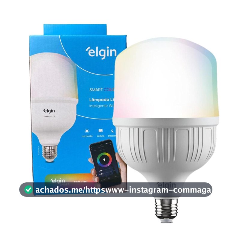 Lampada Led Rgb Bulbo 30w Inteligente Smart Wi-fi Elgin - Lâmpada Inteligente - Magazine Floquinho