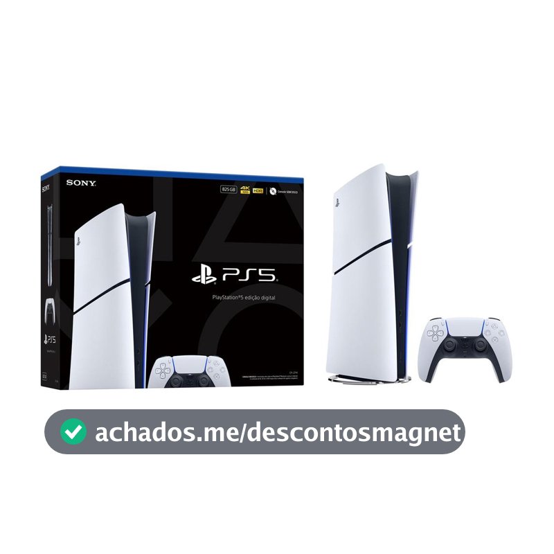 PlayStation 5 Edição Digital 825GB 1 Controle Branco Sony