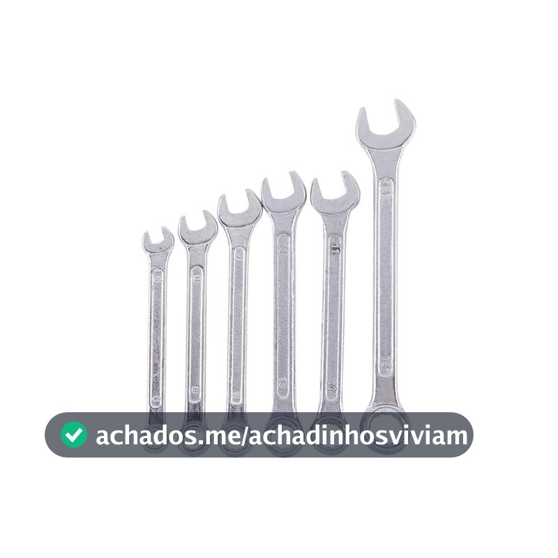 Jogo de Chaves Combinada Western 6 a 13mm C-06 6 Peças