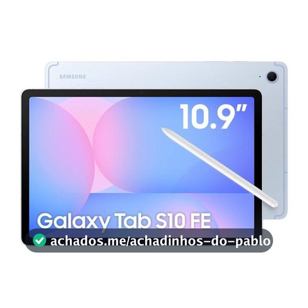 Tablet Samsung Galaxy Tab S10 FE com Capa e Caneta S Pen 8GB RAM 128GB 10,9" Android 15 Exynos 1580 Wi-Fi