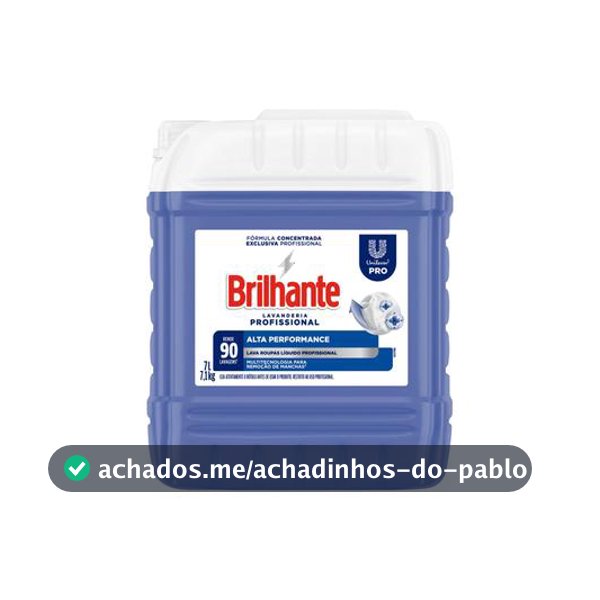 Sabão Líquido Brilhante Alta Performance Concentrado Profissional 7L