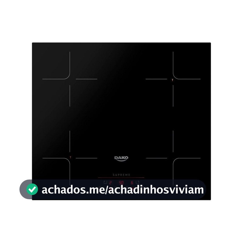 Fogão Cooktop De Indução 4 Bocas Dako Supreme Preto 220v