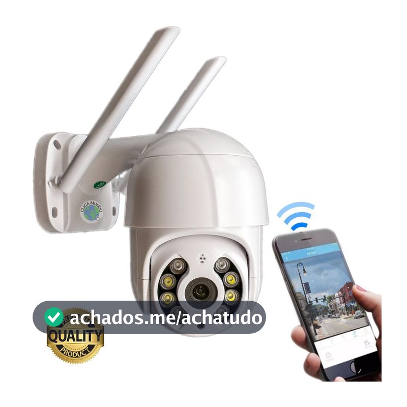 Câmera Externa Ip Prova D'água Infravermelho Externa Wifi Hd