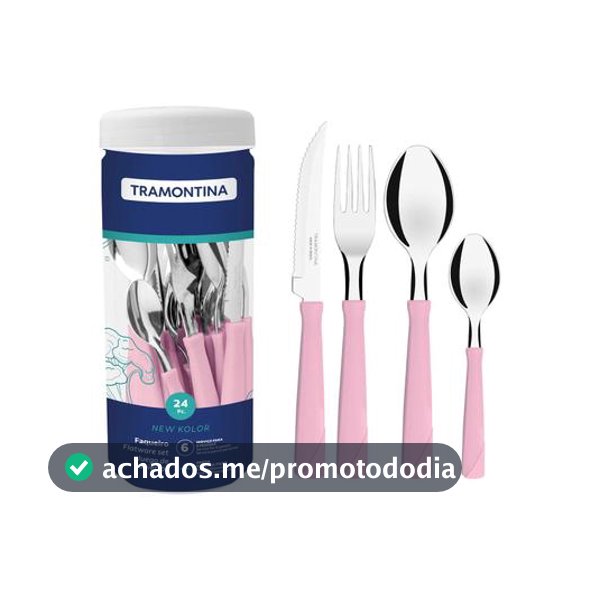 Faqueiro Tramontina Inox 24 Peças New Kolor - Faqueiro / Jogo de Talheres