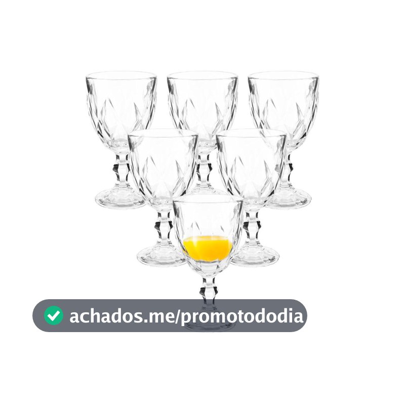 Jogo de Taças para Bebidas de Vidro 330ml