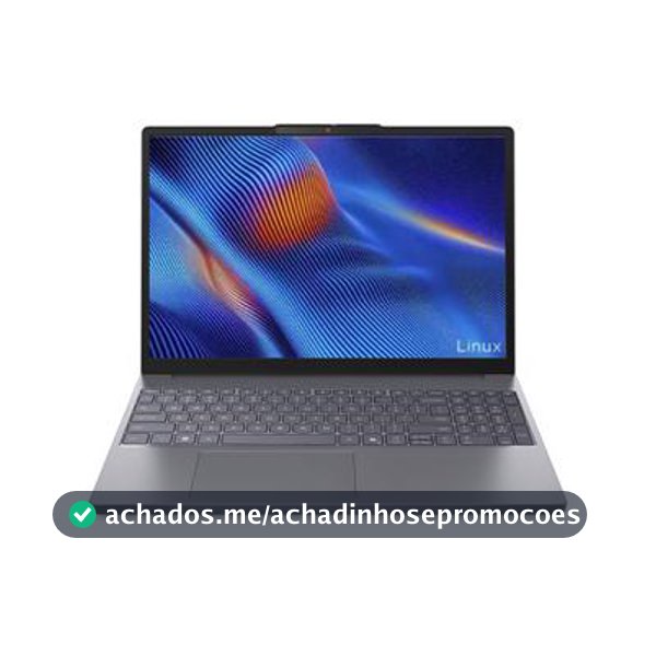 Notebook Lenovo IdeaPad Slim 3 15IRU10 Intel Core 3 100U 8GB 256GB SSD Linux 15.3" - 83NUS00000 Luna Grey