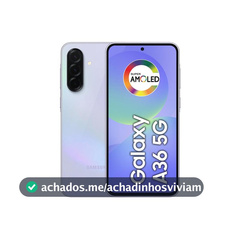 Smartphone Samsung Galaxy A36 128GB 5G 6GB RAM Violeta 6,7" Câm. Tripla + Selfie 12MP