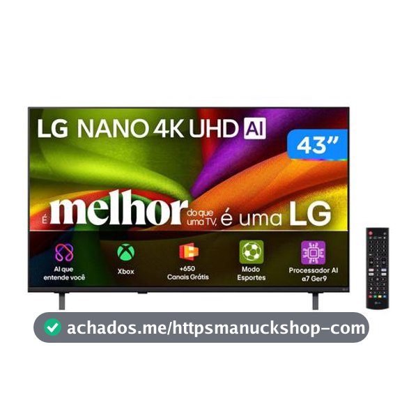 Smart TV 43" LG 4K Ultra HD Nano LED AI NU850 43NU850BPSA WebOS 26 2026 - Smart Tv