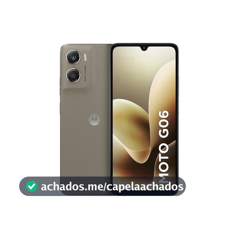 Smartphone Motorola Moto g06 256GB 4GB Ram Bege 6,9" Câm. 50MP + Selfie 8MP