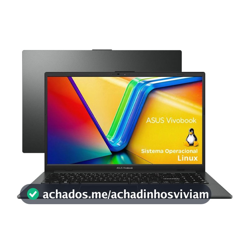 Notebook ASUS Vivobook Go E1504FA AMD Ryzen 5 7520U 8GB Ram 512GB SSD Linux KeepOS Tela 15,6" FHD Black - NJ732 - Notebook Asus - Magazine Cacaprom0