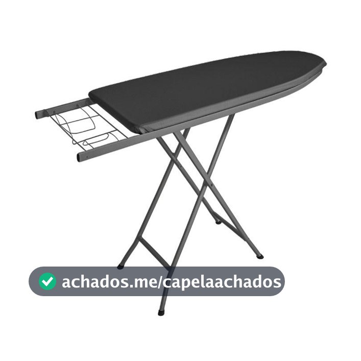Tábua De Passar Roupa Extra Forte Dobrável C/ Porta Ferro