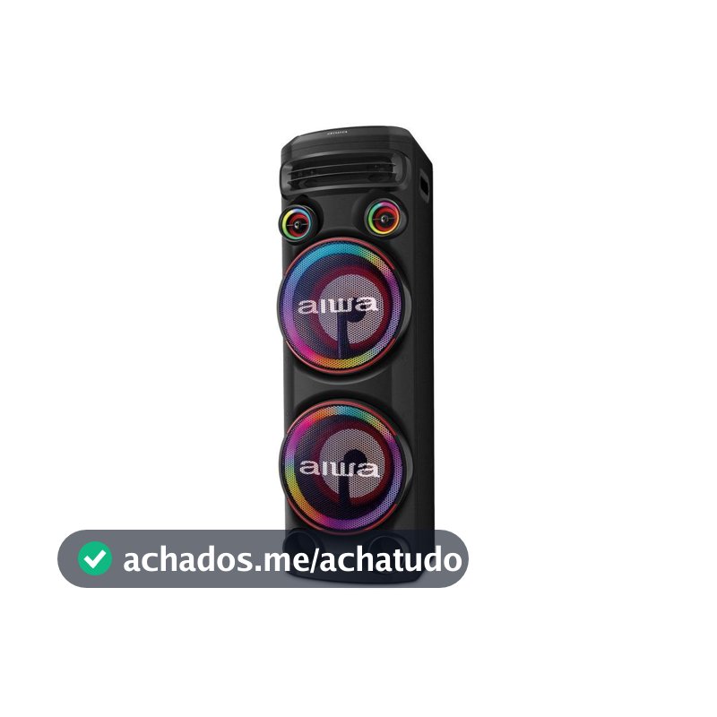 Caixa de Som Torre Aiwa AWS-T2W-02 Bluetooth 2300W RMS Amplificada