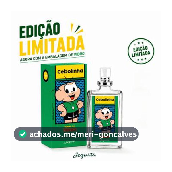 Perfume Cebolinha 25ml Edição Limitada Frasco De Vidro - Jequiti - Frasco de Perfume - Magazine Focanacompra