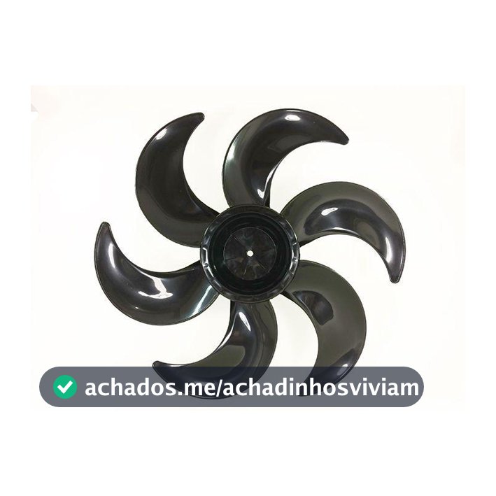 Helice Ventilador Mallory 6 Pás Turbo Silence 40cm Pt