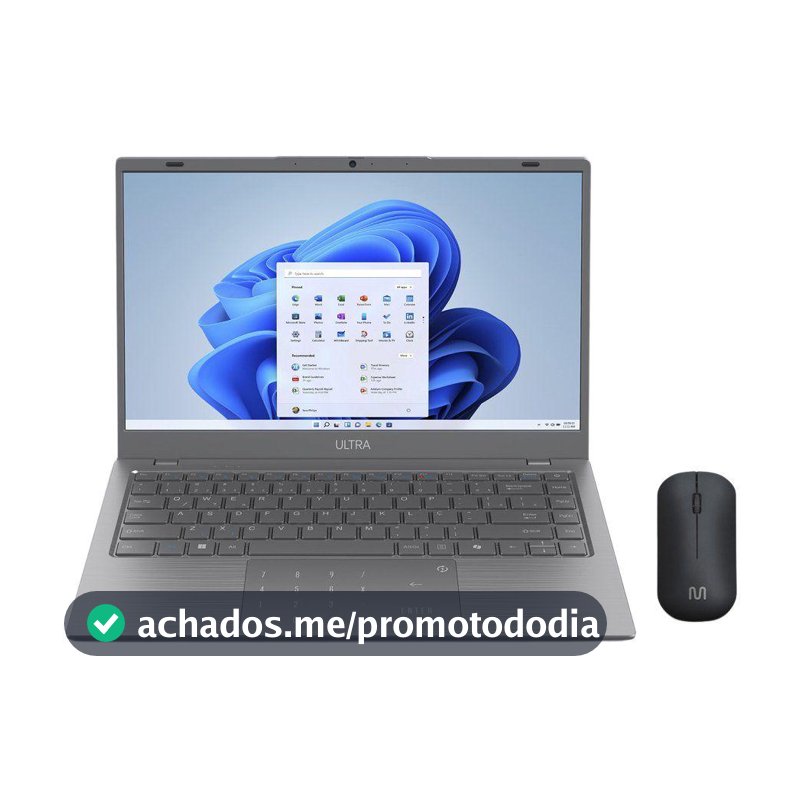 Notebook Multi Ultra Intel Pentium Gold 6500Y 4GB RAM 128GB eMMC 1TB Nuvem 14" Windows 11 UB361