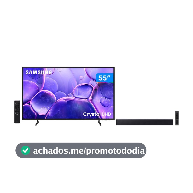 Smart TV 55” Samsung 4K UHD Crystal UHD