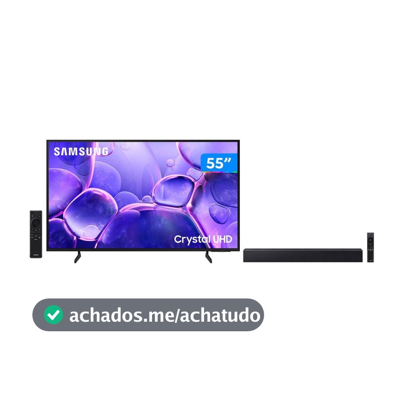 Smart TV 55” Samsung 4K UHD Crystal UHD