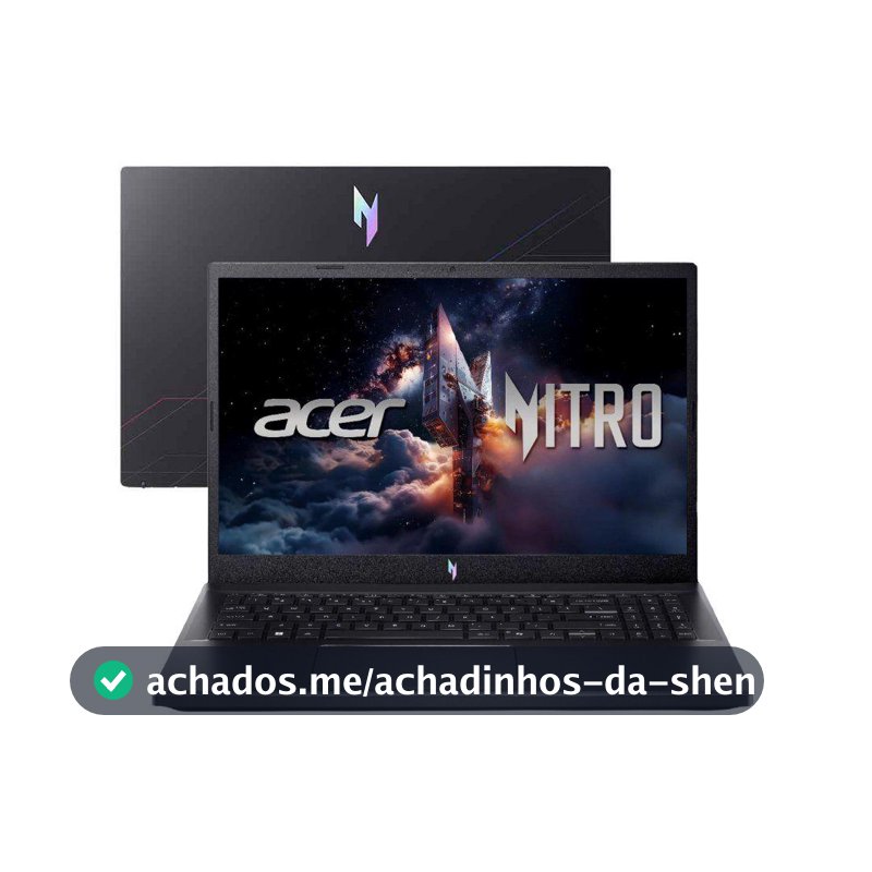Notebook Gamer Acer Nitro V15 Intel Core i5 512GB SSD 8GB RAM 15,6" Full HD IPS Nvidia RTX 4050 6GB Linux ANV15-52-57MC