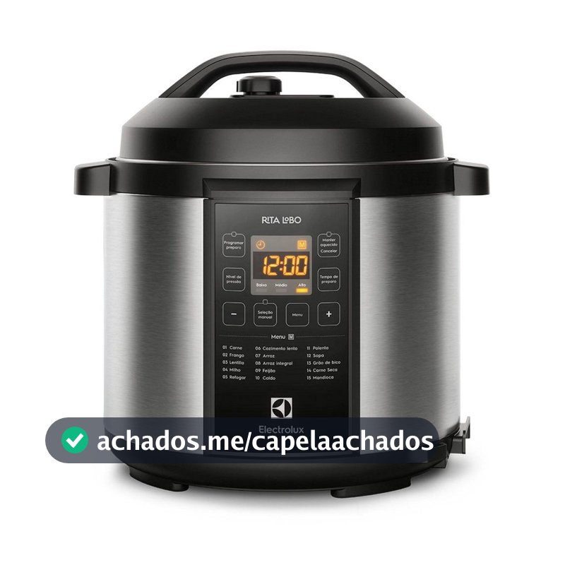 Panela de Pressão Elétrica Electrolux por Rita Lobo 6L Preta Experience Digital (PCC20)