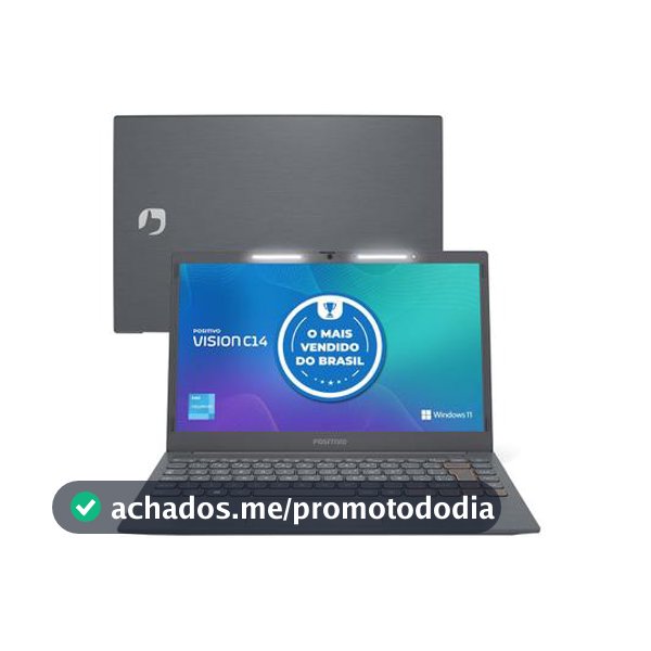 Notebook Positivo Vision C14 Lumina Bar Intel Celeron 4GB 128GB eMMC 14” HD Windows 11 Microsoft 36